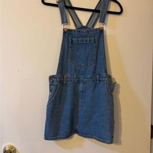 Forever 21 Blue Denim Overall Dress